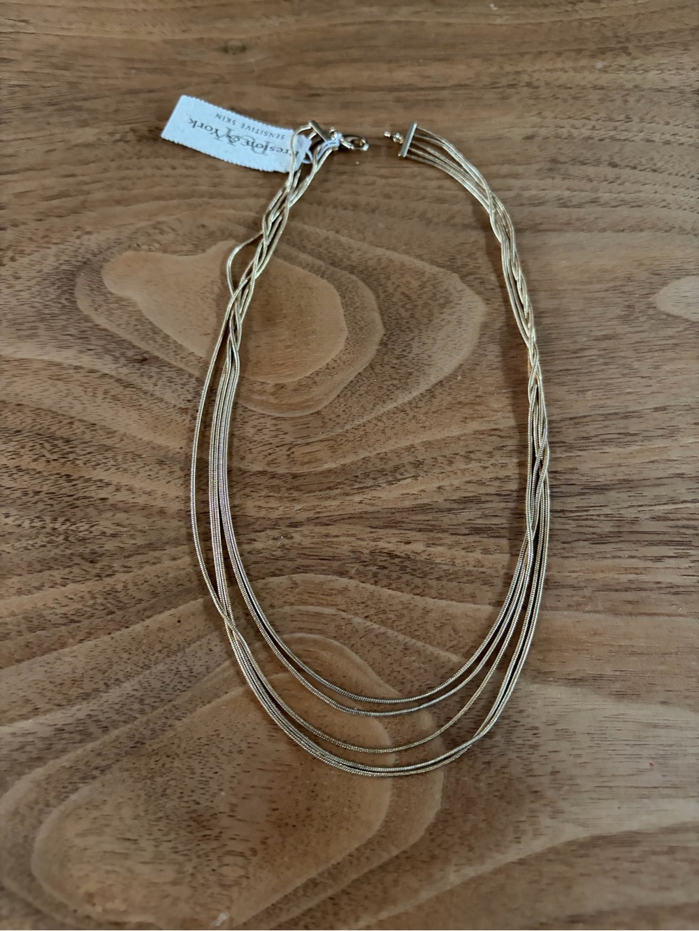 Preston & York Layered Gold-Tone Multistrand Necklace